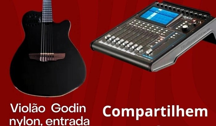 VIOLÃO E MESA DE SOM