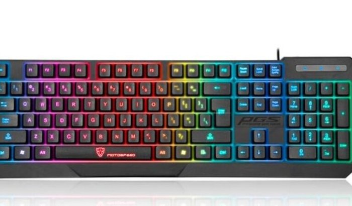 Teclado Gamer Motospeed K70L, Rainbow, Membrana, ABNT2, Preto, K70L