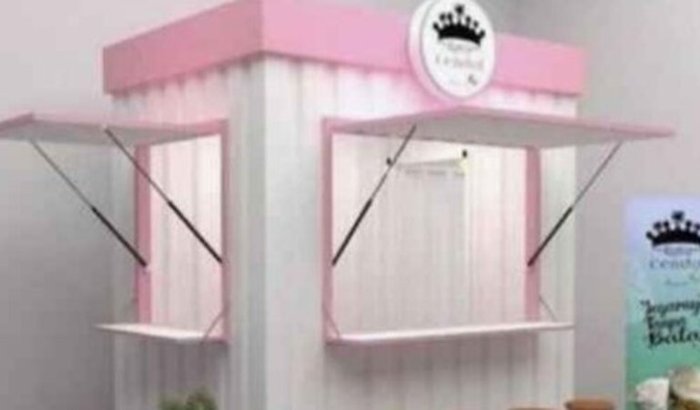 Ajudar a montar uma barraca dos assados da gi 