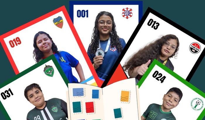 Álbum de figurinhas estudantil