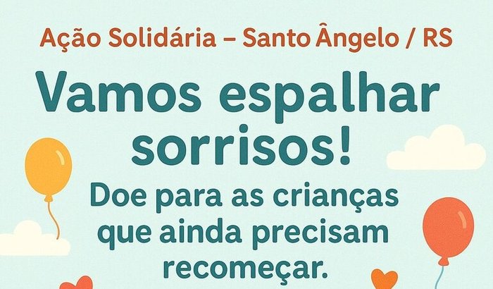 Ajude as crianças de Santo Ângelo