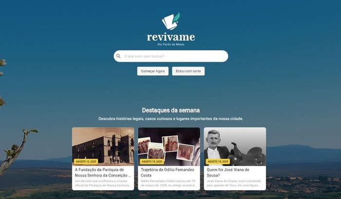 Preservação da história da região através do revivame.org
