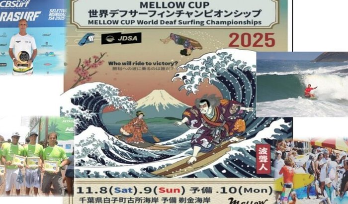 Me ajude a participar do campeonato mundial de surf de surdos 2025