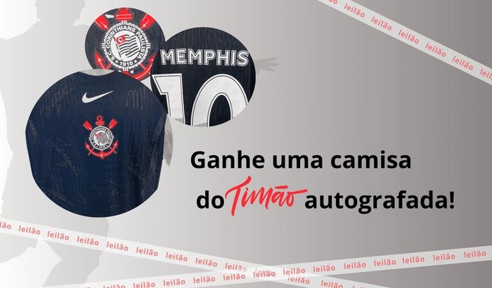 Leilão do Mãos na Massa - Camisa autografada do Corinthians