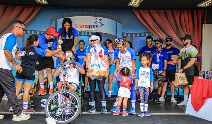 Cadeira própria pra corrida atleta PCD Leandro 