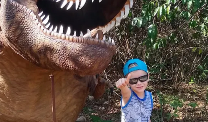 Ajude as crianças do bairro a irem ao parque dos dinossauros 