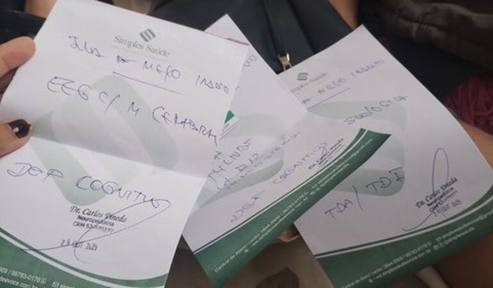 Exames da minha filha 