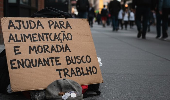 Ajuda para alimentação e moradia enquanto busco trabalho