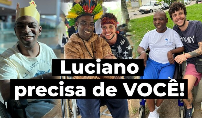 Ajude o Luciano a conquistar uma nova cadeira de rodas hemiplégica 🙏