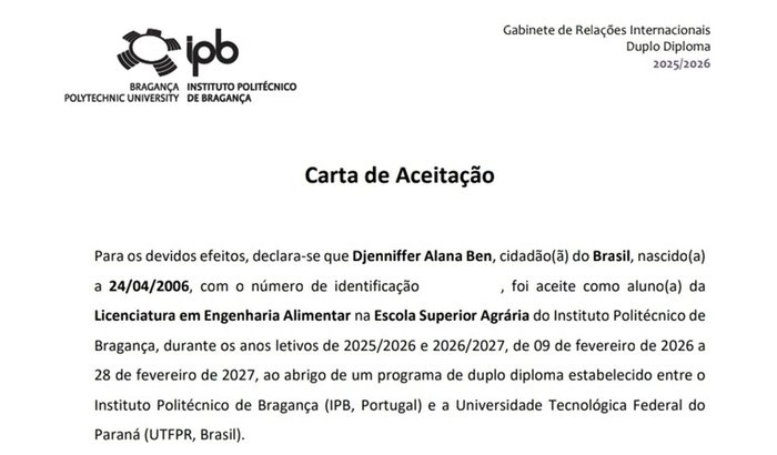 Rumo ao Duplo Diploma: Engenharia Alimentar em Portugal 🇵🇹