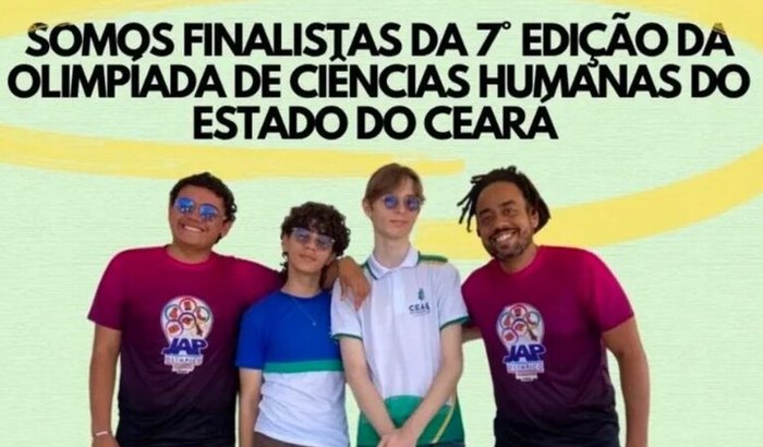 Ajuda de custos para viagem da final da Olimpíada de Ciências Humanas do Estado do Ceará.