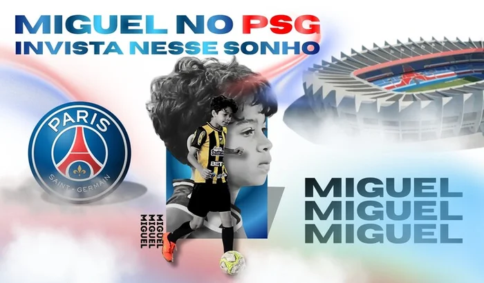 Ajude o Miguel a viver seu sonho no PSG Academy