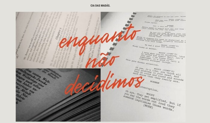 ENQUANTO NÃO DECIDIMOS - A PEÇA