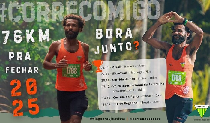 Tiago Araújo, 76km pra fechar 2025!