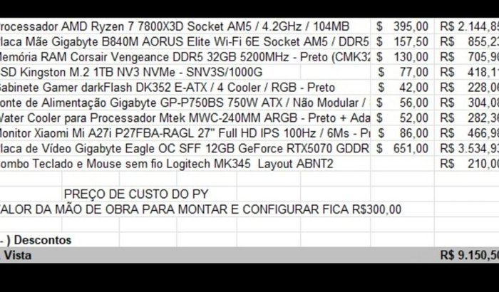 Ajuda para comprar um computador que suporte os programas de arquitetura 