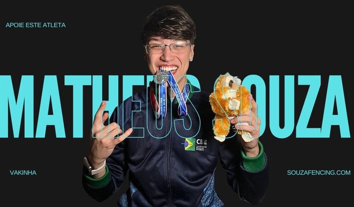 Matheus Souza no Circuito Internacional de Esgrima