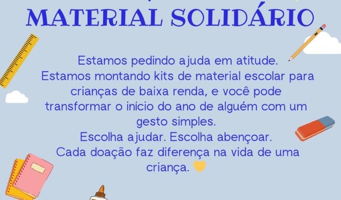 Ação social Material do amor