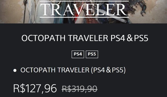 Ocotopath Traveller 1 - PS4 - Jogo nunca Dumpado!