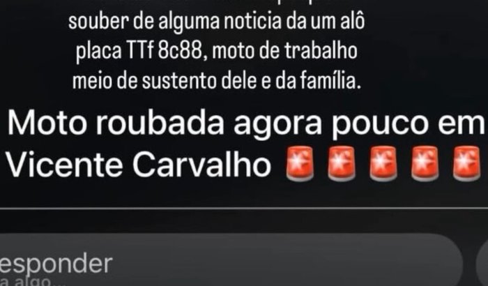 Pra ajudar a compra uma moto pra trabalhar pq a minha roubaram