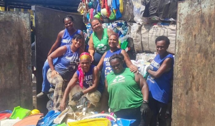 Ceia para os catadores de materiais Recicláveis de Irajá.