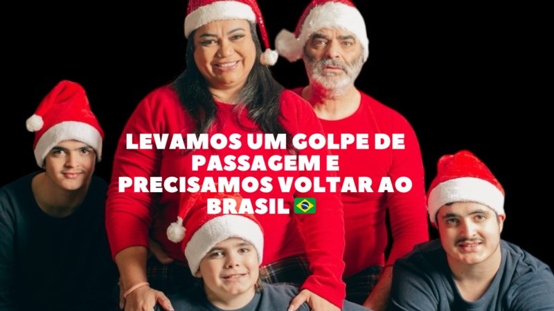 Fomos vítimas de golpe de R$ 22 mil em passagens — ajude nossa família a retornar ao Brasil