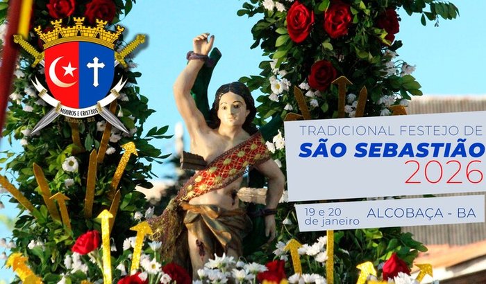 Festa de São Sebastião 2026 | Alcobaça - BA | Mouros X Cristãos