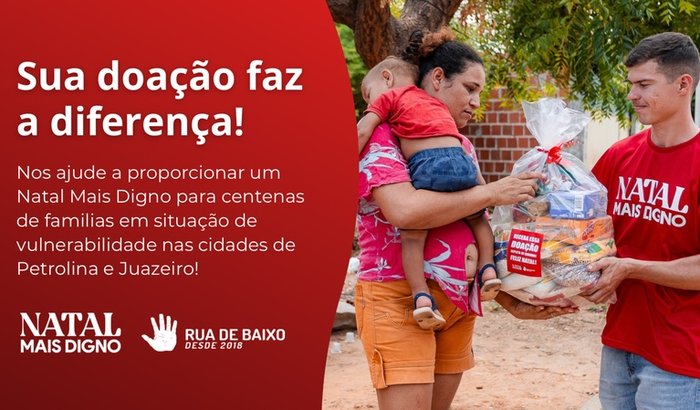 Natal Mais Digno 2025 da ONG Rua de Baixo