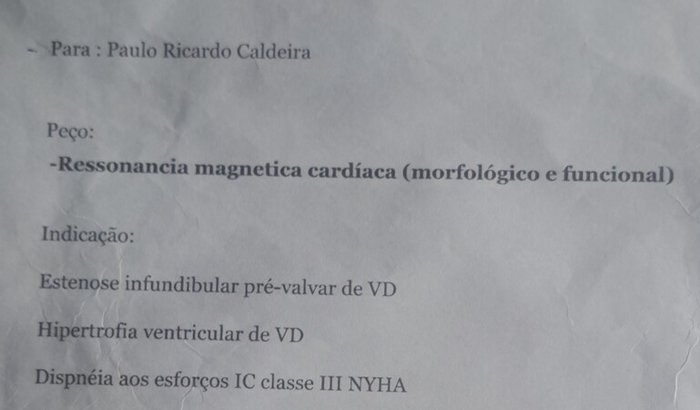 Ressonância Magnética Cardíaca (exame morfológico e funcional),