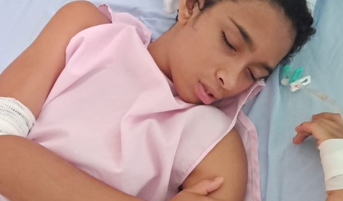 Ajuda a Samila sofreu um acidente é precisa de ajuda