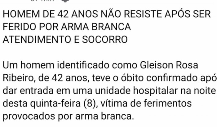 Venho aqui pedir ajuda para o traslado do corpo do meu irmão que faleceu na cidade de Itumbiara-GO