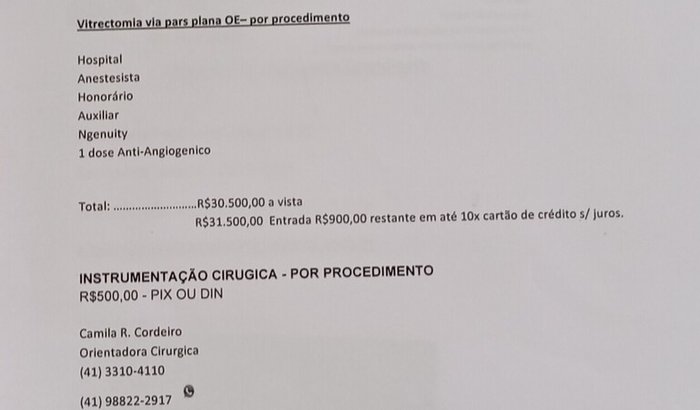 Cirurgia ocular ( URGENTE)!