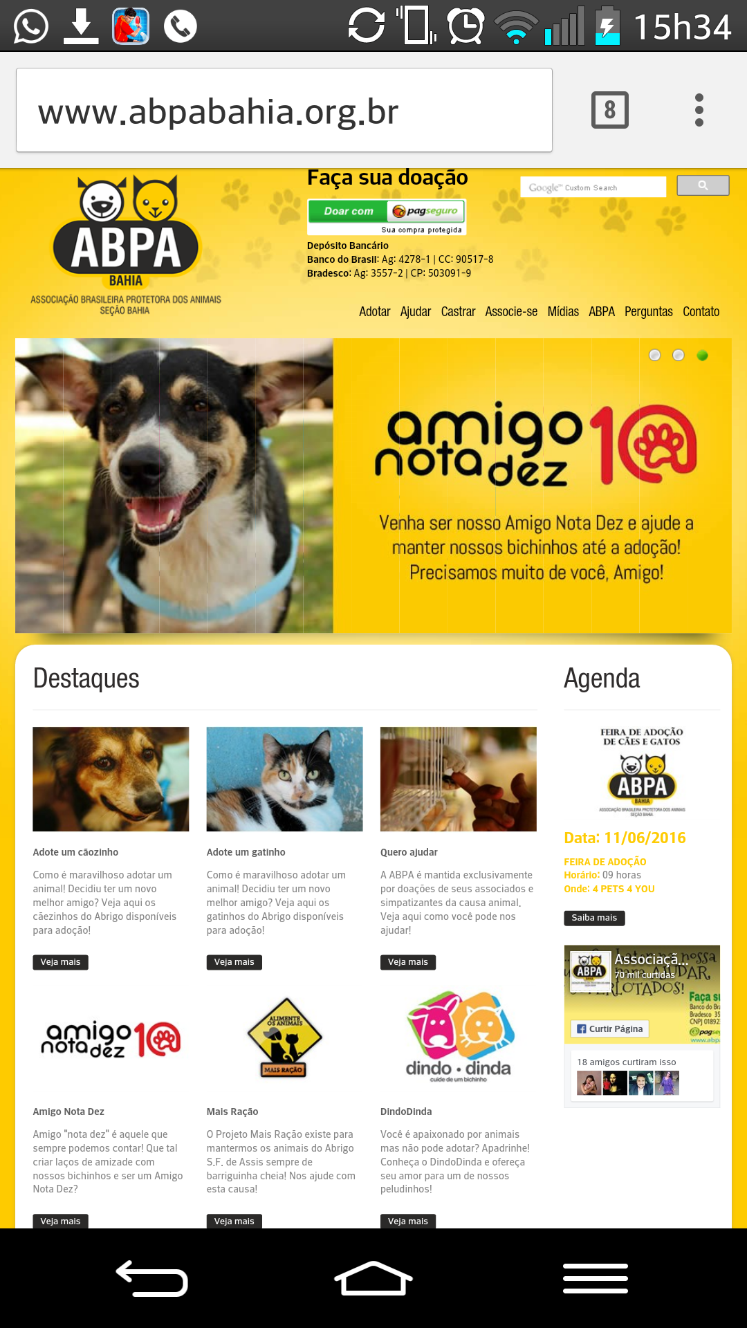 imagem da vaquinha ABRIGO SÃO FRANCISCO DE ASSIS