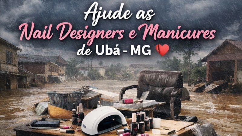 Vaquinha para nail e manicures afetadas pela enchente de Uba 