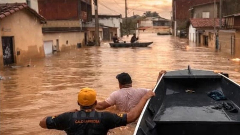SOS - Espinosa-MG - Famílias desabrigadas pela chuva