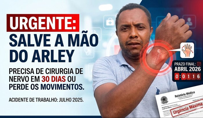 Ajude o Arley a não perder os movimentos da mão