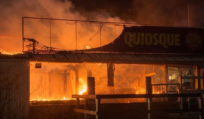 Incêndio Banana Quiosque