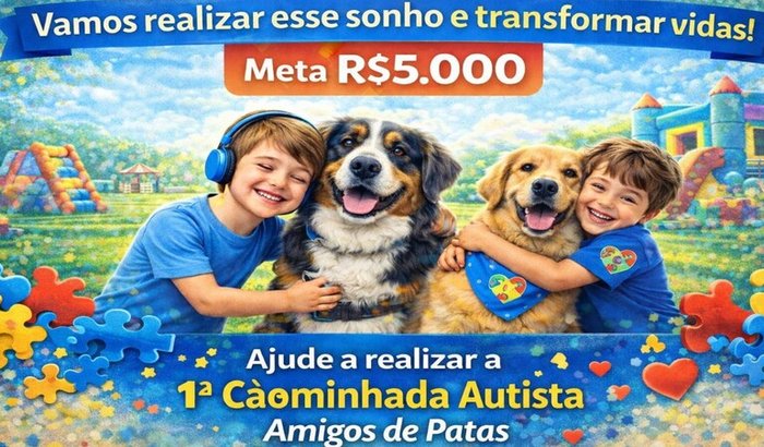 Juntos pela Inclusão – Cãominhada Autista Amigos de Patas