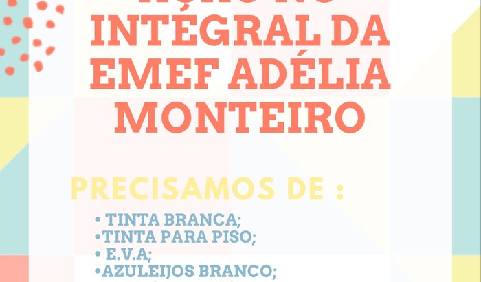 Ação no Integral da EMEF Adélia Monteiro