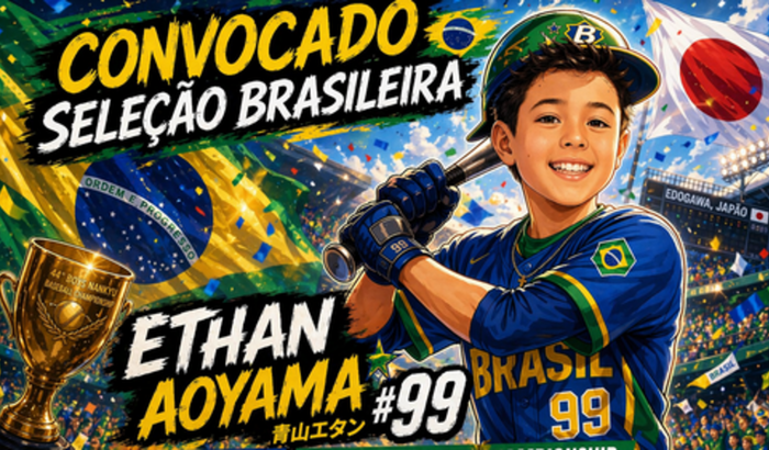 Ajude o Ethan a representar o Brasil no Japão ⚾