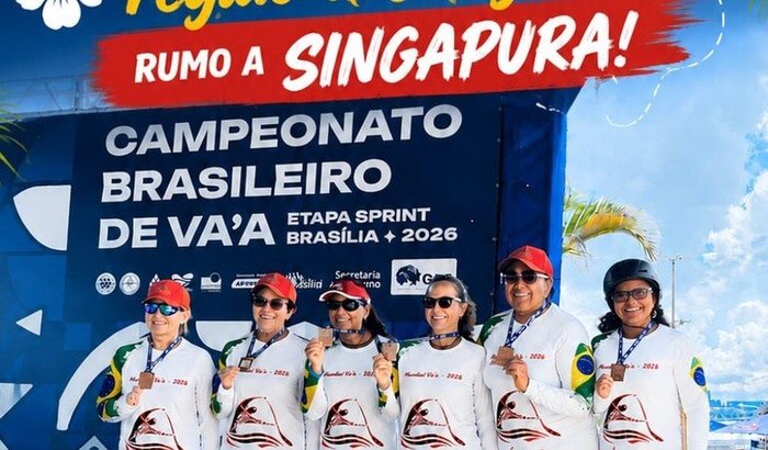 Equipe É VA'A rumo a Singapura!