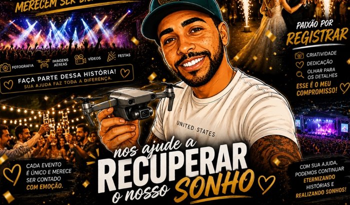 Reconstruindo um sonho (me ajude a comprar um drone novo)