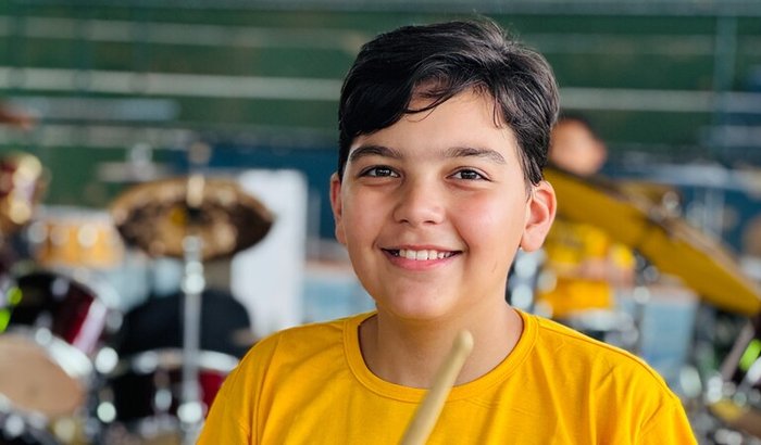 Ajude um jovem baterista a estudar sem incomodar