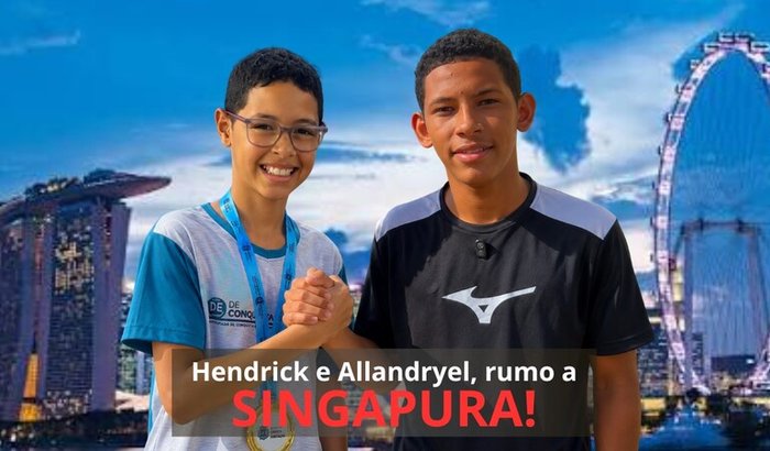 De Santa Bárbara para Singapura - Apoie Hendrick e Allandryel