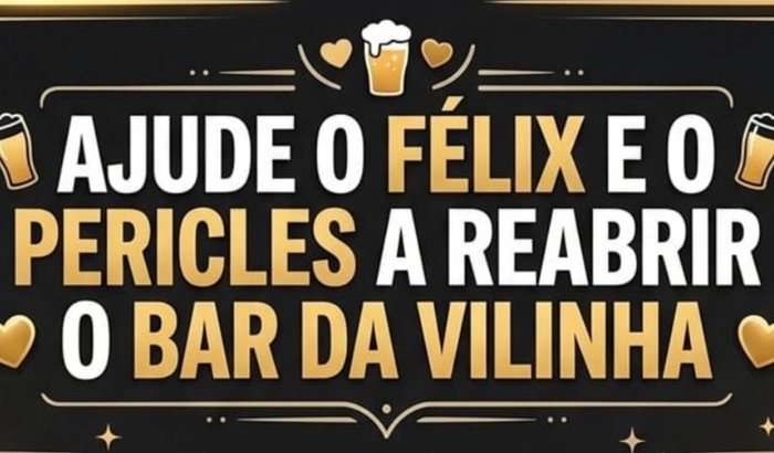 Ajuda para meu padrinho reabrir o barzinho dele ele usou o recurso do bar para o tratamento de seu pai