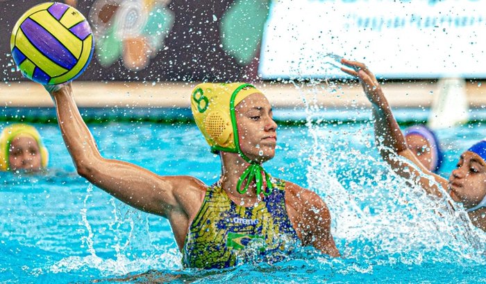 Yasmim no Mundial de Polo Aquático