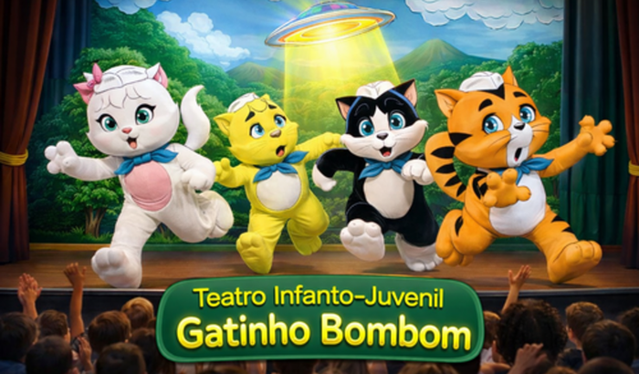 As Aventuras do Gatinho Bombom – teatro para crianças do RJ
