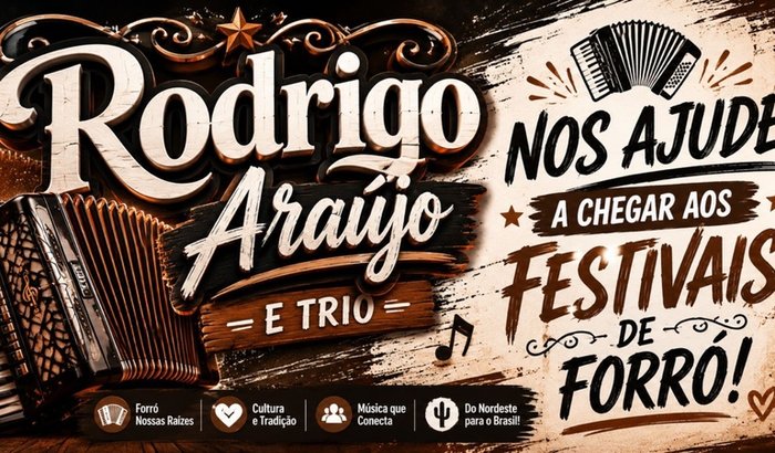 Rodrigo Araújo nos festivais de Forró - Ajude