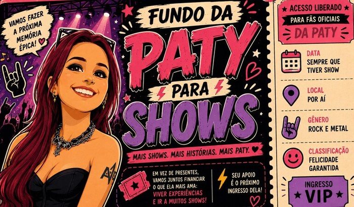 Fundo da Paty Para Shows
