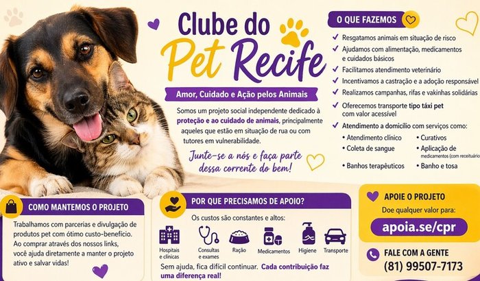 Vakinha Solidária P/ClubedoPetRec