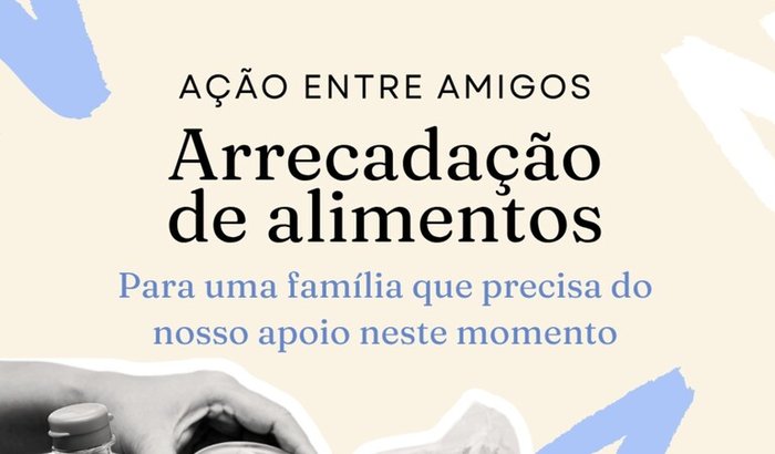 Arrecadação para alimentar uma família de amigos